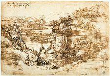 Paisagem do Arno - Leonardo da Vinci 225