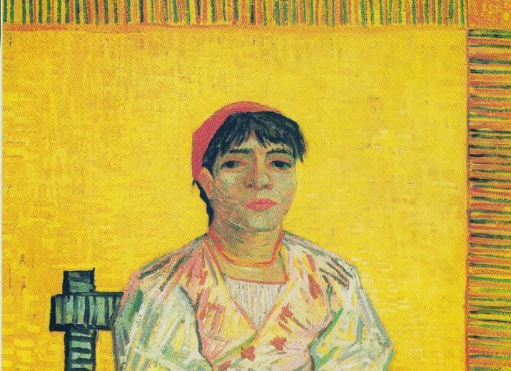 Van Gogh - Die Italienerin Agostina Segatori 81x60 particolare