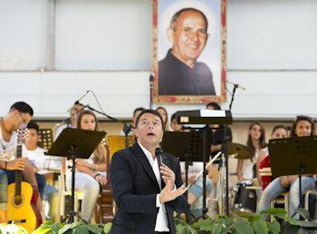 Renzi a Palermo scuola PinoPuglisi