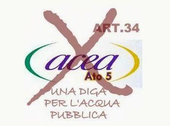 Diga per acqua pubblica