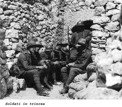 prima guerra mondiale soldati in trincea