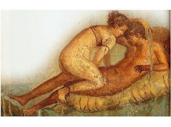 amore affresco ritrovato a Pompei