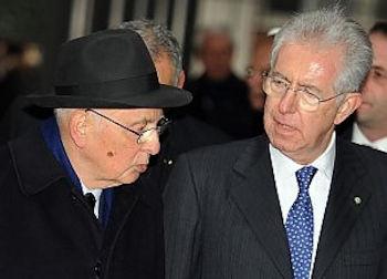 Mario Monti e Napolitano 350 260