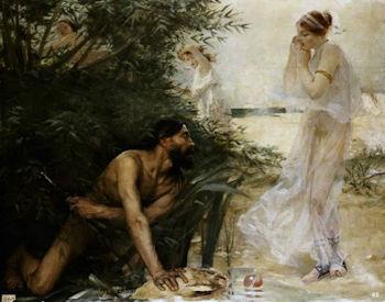 Nausicaa accoglie Ulisse JeanVeber 1864 1928 350 260