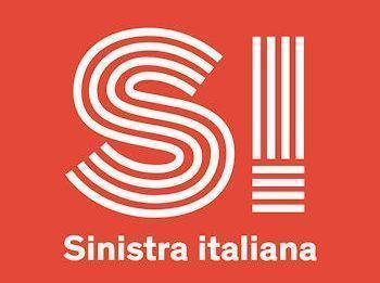 Sinistra Italiana Logo Rosso Bianco 350 260
