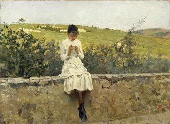 Sulle colline a Settignano di Telemaco Signorini