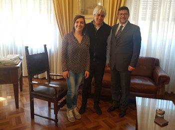 Il Vice Sindaco di Filettino Alessia Pomponi il Presidente della Provincia Antonio Pompeo ed il Sindaco di Filettino Paolo De Meis 1