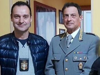 Da sx il comandante provinciale dellA.K. Armando Bruni ed il comandante provinciale della Polizia Provinciale Massimo Belli