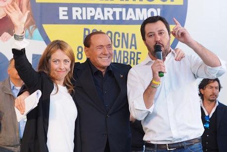 Meloni Berlusconi Salvini 460 min