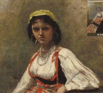 Agostina di Corot - L'Italienne