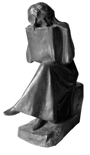 A.Cataldi Lettrice o Pensosa 50cm min