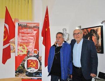 Bruno Steri segr. naz. PCI con ambasciatore cinese su Via della Seta min