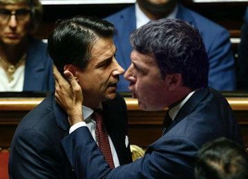 matteo renzi giuseppe conte 350 min