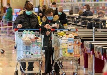 Coronavirus spesa supermercato 350 min