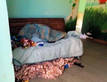 Un letto nella stazione di Ceccano 350 min