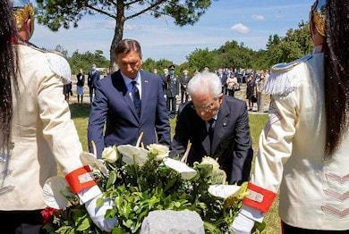 mattarella e pahor insieme a foiba basovizza 390 min