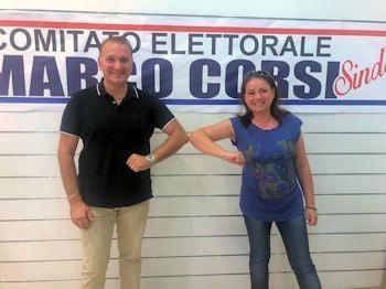 Marco Corsi e Milena Mingarelli Marco Corsi Sindaco 350 min