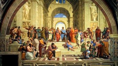 Raffaello scuola di Atene 390 min