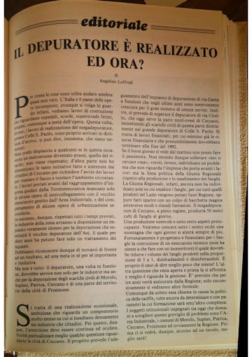 Il depuratore e realizzato ed ora 360 min
