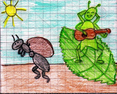 la cicala e la formica Le nostre opinioni min