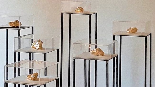 Da 1 a infinito 2019 cls varie forme oro in foglie teche plexiglas 650 min