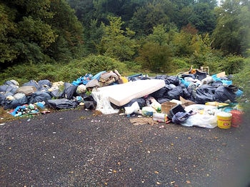Rifiuti a Ceccano 350 min