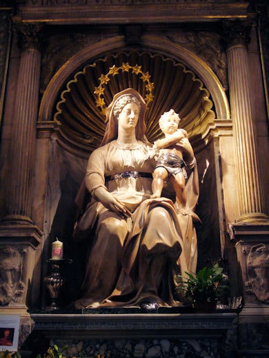 S Agostino Sansovino Madonna del parto 002 390 min